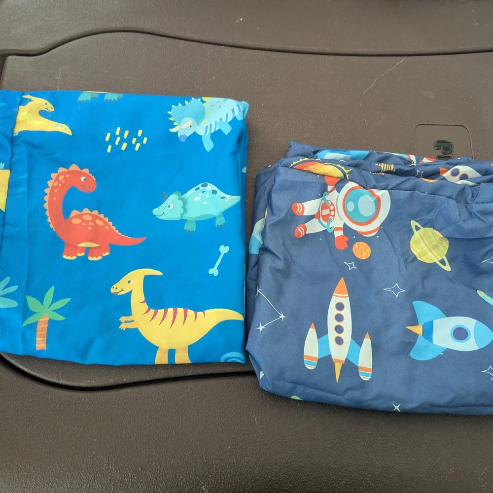 Dinosaur and Space Nap Mat Covers